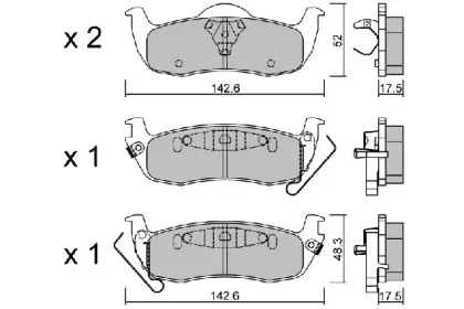 Комплект тормозных колодок, дисковый тормоз AISIN купить